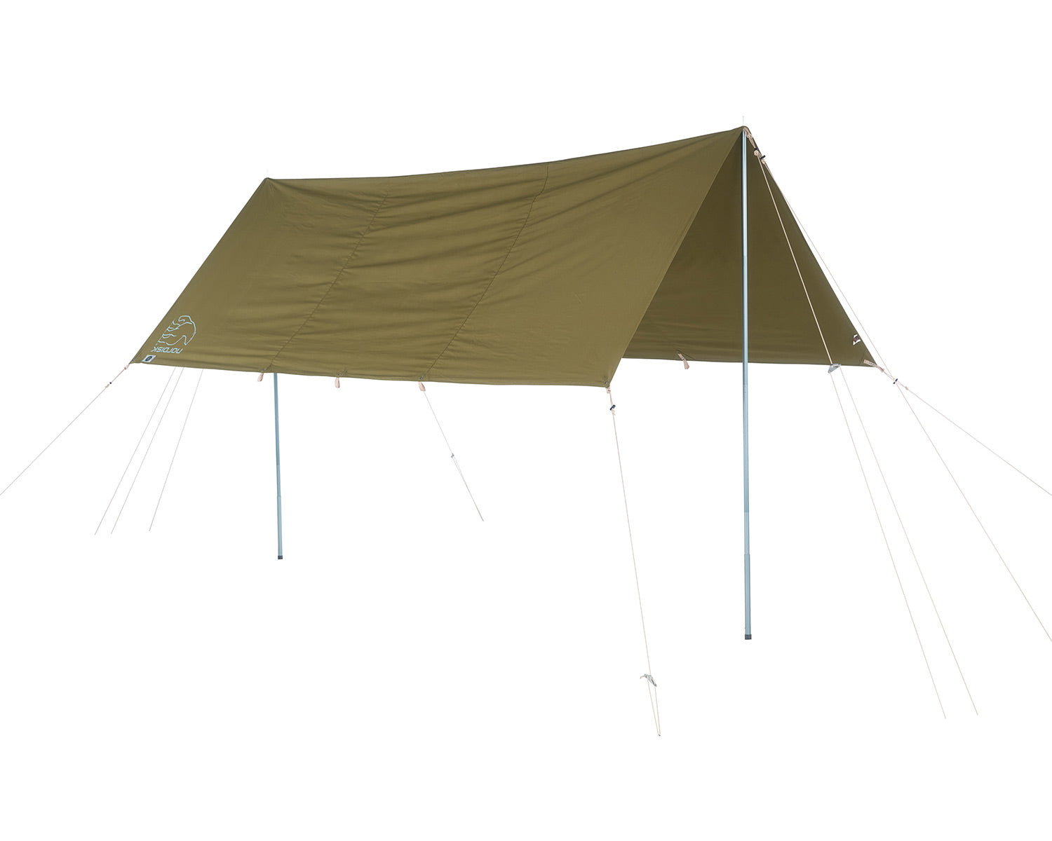 nordisk-kari-12-tarp-12-m-green-khaki-baumwoll-tarp image 4