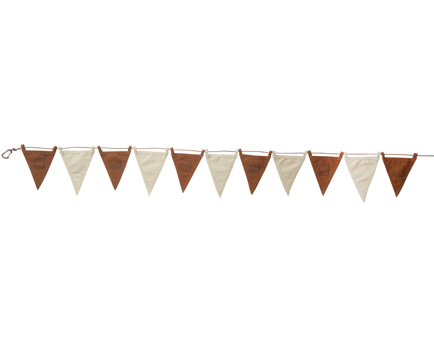 nordisk-flag-lines-2er-set-wimpelkette-dachshund-chocolate image 1