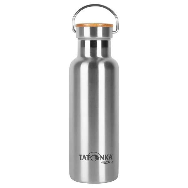 tatonka-hot-cold-stuff-bamboo-lid-isolierflasche-0-5l-edelstahl image 1