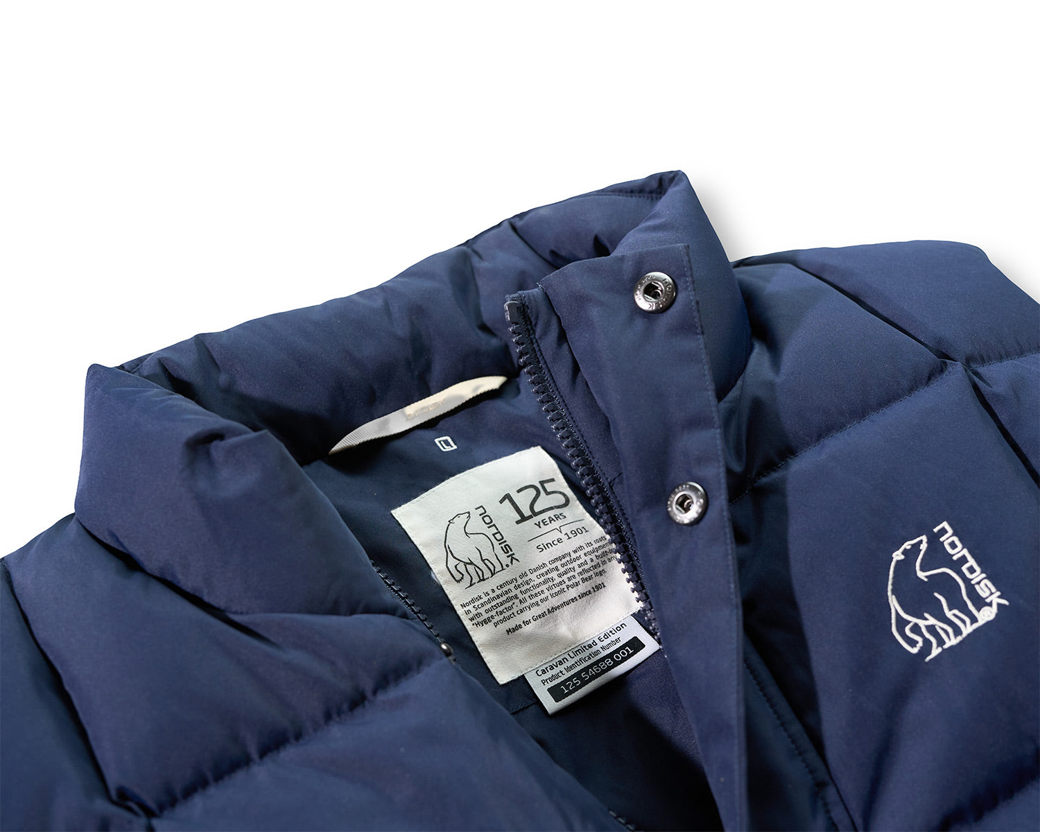 nordisk-125-years-caravan-unisex-daunenweste-maritime-blue-heritage-design image 3