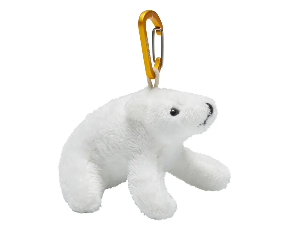 nordisk-polar-bear-key-hanger-mustard-yellow-schl-sselanh-nger-mit-aluminiumhake image 1