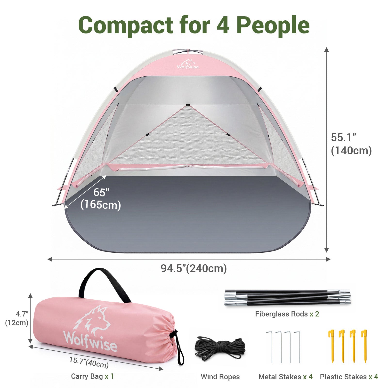 wolfwise-large-beach-tent-sun-shelter-f-r-3-4-personen-upf-50-sonnenschutz-mit-3 image 5