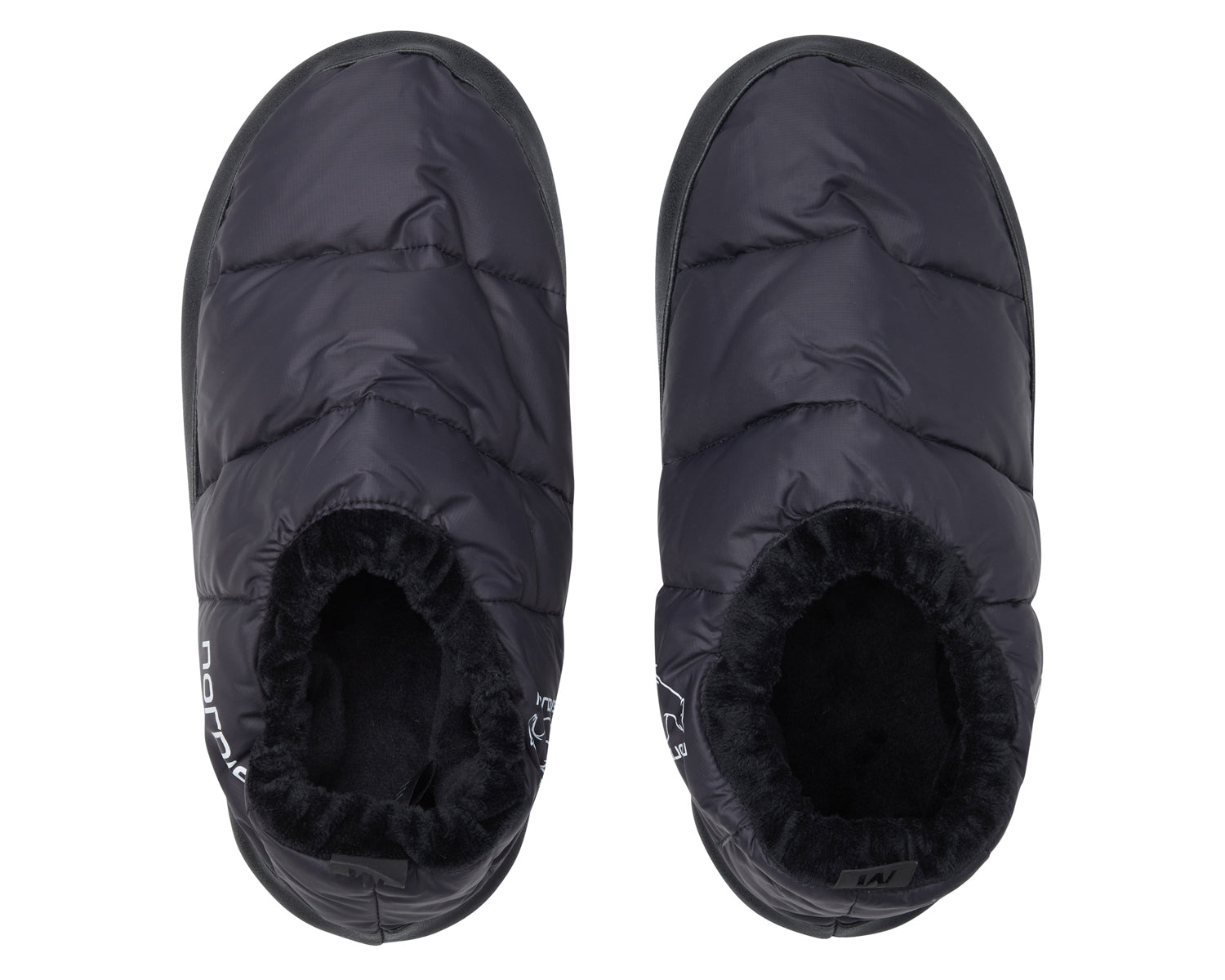 nordisk-mos-daunen-hausschuhe-black image 1