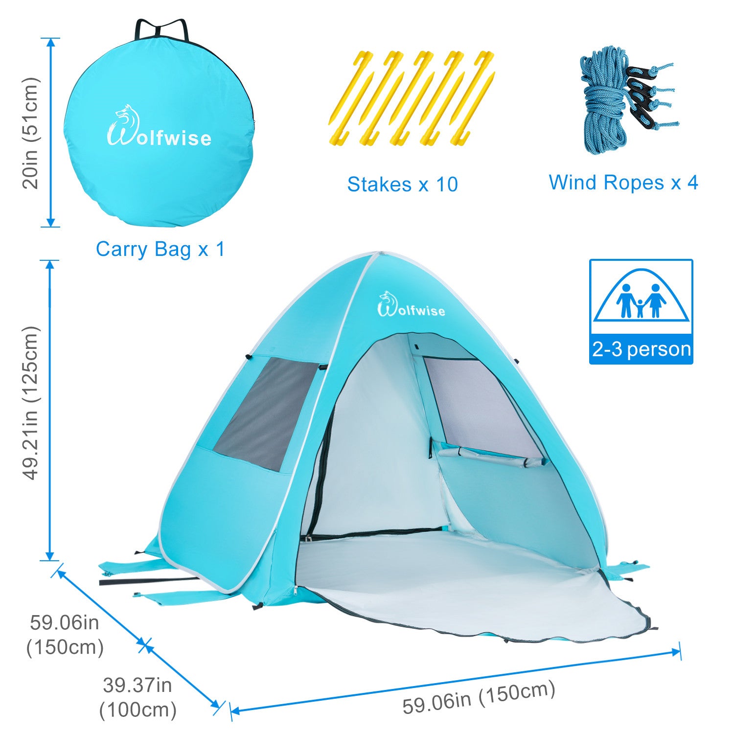 wolfwise-aquabreeze-a10-instant-pop-up-strandzelt-blau-medium image 6