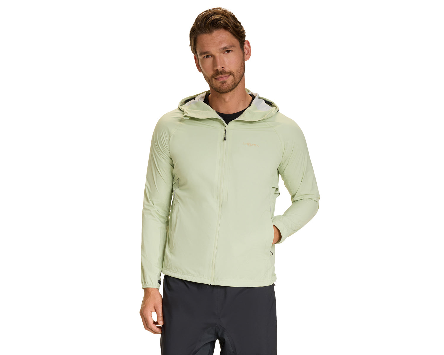 nordisk-loki-2-5-lagen-jacke-herren-celadon-green image 2