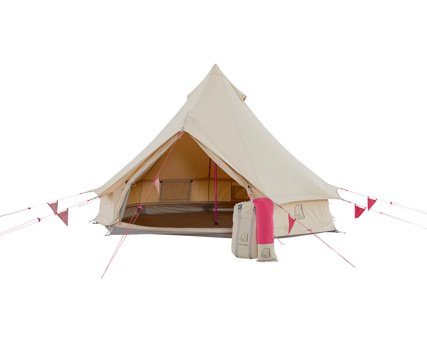 nordisk-asgard-tech-mini-2-personen-zelt-inkl-colour-pack-azalea-cherry-pink image 1