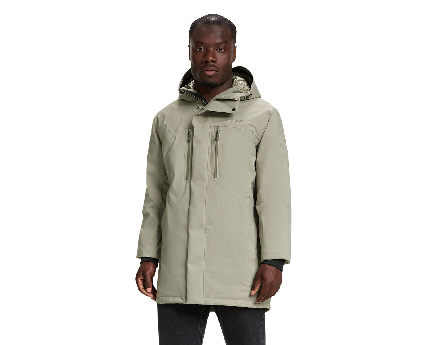 nordisk-lauge-lange-daunenjacke-herren-vetiver-green image 2
