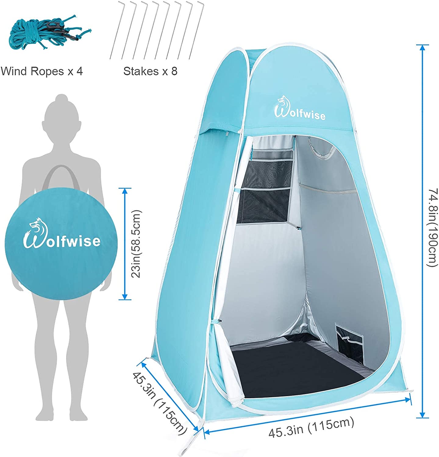 wolfwise-pop-up-duschzelt-privacy-shower-tent image 6