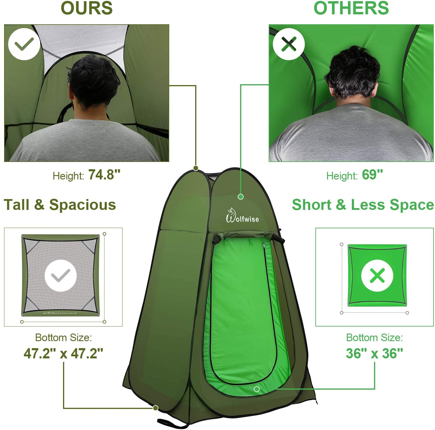 wolfwise-blazers-a10-pop-up-privacy-zelt-gr-n image 2