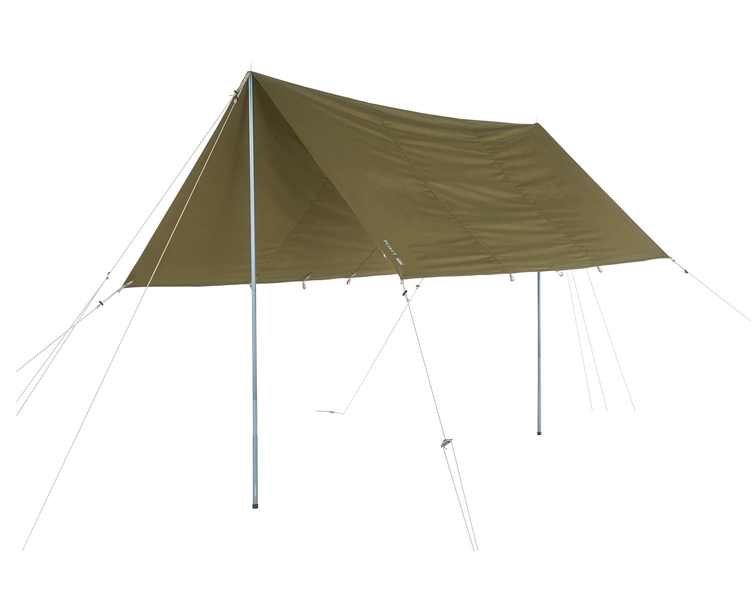 nordisk-kari-12-tarp-12-m-green-khaki-baumwoll-tarp image 1