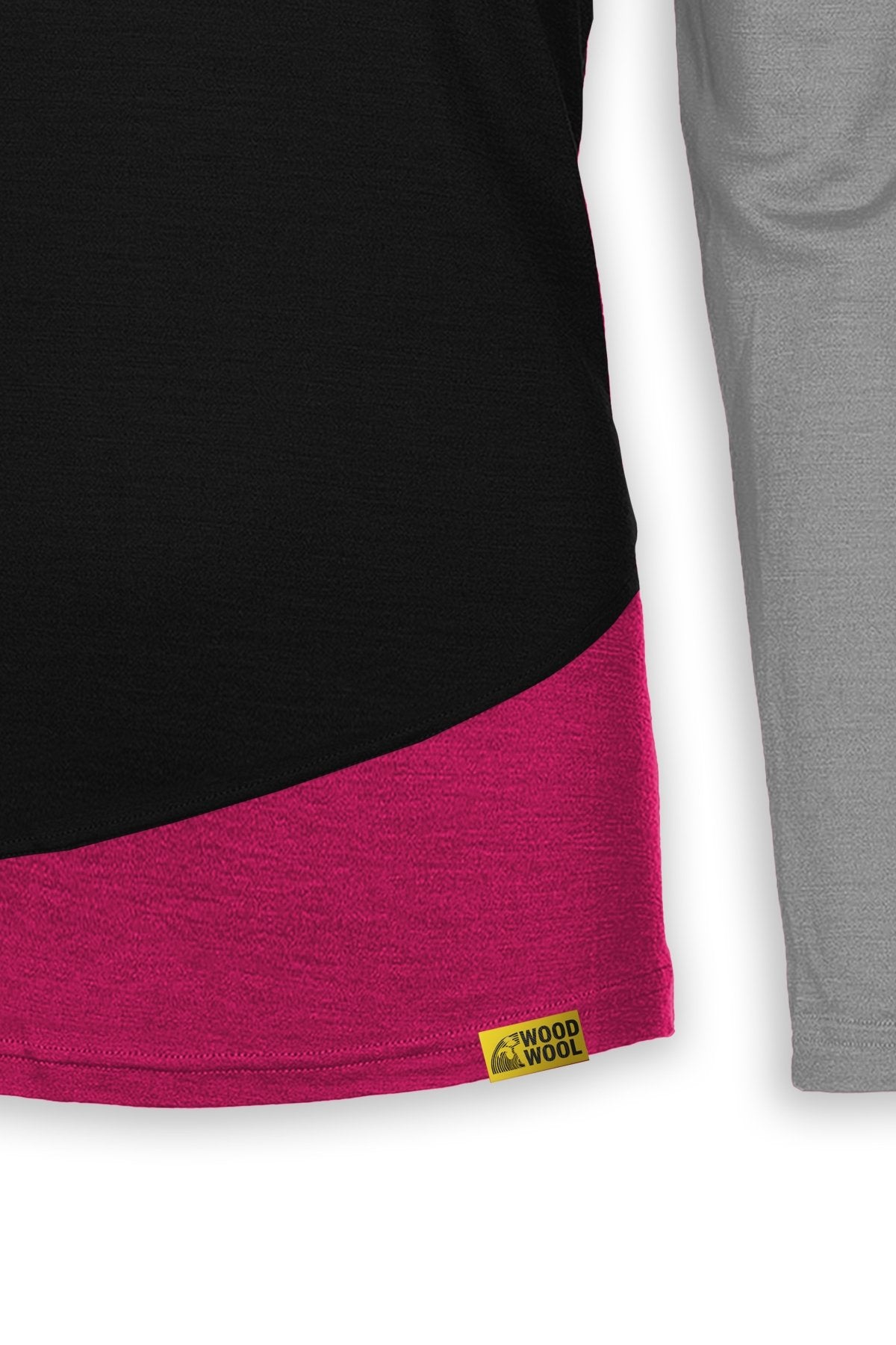 gr-ezi-bag-woodwool-longsleeve-lady-phillippa-black-raspberry-red-damen-langarms image 3