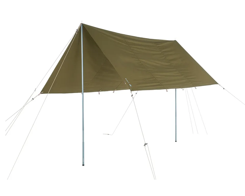 nordisk-kari-12-tarp-12-m-green-khaki-baumwoll-tarp image 1